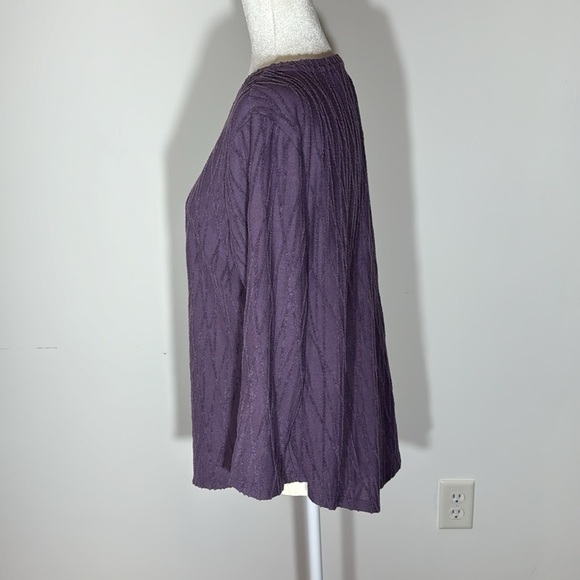 Simply Vera Purple Long Sleeve Shirt - Size Large - Picture 2 of 5